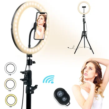 10 palcový Selfie Krúžok Lampa Led Svetlo S Statív Telefón Video Fotografovanie Osvetlenie A Youtube, Tiktok, Live, Studio