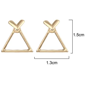 10 Párov dámske Náušnice Geometrické Štvorec Trojuholník Náušnice Pre Ženy Módne Šperky Príslušenstvo 2020 Malé Stud Náušnice Nastaviť