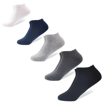 10 Párov/Veľa 2020 pánske Bavlnené Loď Ponožky Čierne Business Krátke Mužov Ponožky Priedušná Jar Leto Jeseň pre Mužov NÁM veľkosť(7-9.5)
