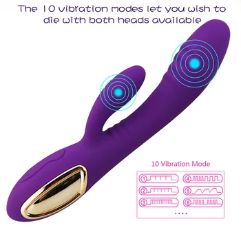 10 Rýchlosti G-Spot Vibrátor pre ženy tlačením sexuálnu hračku, Rabbit Vibrátor Vaginálne Klitorálny masér Žena Masturbator dildoSex Hračky