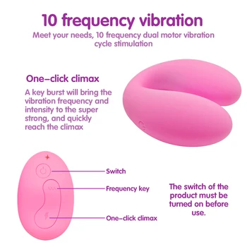 10 Rýchlosť U Typu Vibrátory pre Ženy USB Nabíjateľné G Mieste Páry Vibrátor Klitorálny Masér Sexuálne Hračky, Ženy, Sex, Láska Produkty