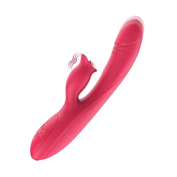 10 Rýchlosť Vibrácií Režimy Bezdrôtový Prútik Masér Jazyk Lízanie Vibračná Masáž Prútik Stimulátor Klitorisu pre Ženy
