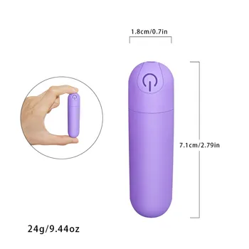 10 Speed USB Nabíjateľné G-spot Masér Mini Bullet Vibrátor Silné Vibrácie Vodotesný Análny Plug Dildo Sexuálne Hračky pre Ženy