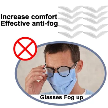 100/200PC Silikónové Masku na Tvár Nosa Držiteľ Somg Dôkaz Anti Fog Zvyšuje Priestor na Dýchanie obojstrannú lepiacu Klip Pásu