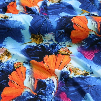 100 cm*140 cm Maľovanie Dizajn Šaty Textílie Mäkké Letné Šaty Tričko Šijací Materiál Viskóza Popelín