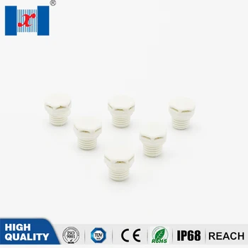 100 ks/taška Biela M5*0.8 Nylon Prieduch Zátka Plastová Priedušná Ventil, Odvzdušňovacie pre Núdzové Responder Osvetlenie LED