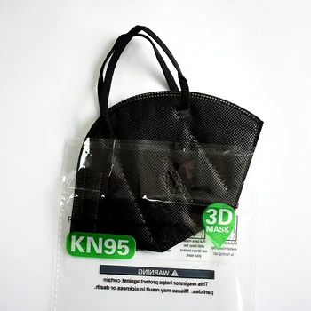100 Kus 5 Vrstiev FFP2 Maska pre Dospelých Black Jednotlivých KN95 FFP2 Mascarillas netkanej Textílie FFP2 Masque Reutilizable Mascherine