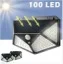 100 LED Solárne Svetlo Vonkajšie Solárna Lampa Napájaná Slnečným svetlom, Vodotesné PIR Snímač Pohybu Street Light pre Záhradné Dekorácie
