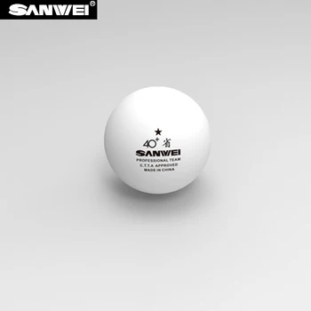 100 loptičiek SANWEI stolný tenis gule 1-hviezdičkový švy plastové 40+ ABS nový materiál poly ping pong loptičku tenis de mesa