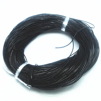 100 metrov pravej kože kábel pekné čierne vlákno veľkosť 1.0 mm 100 metrov dĺžka vzrástla na šperky, takže príslušenstvo