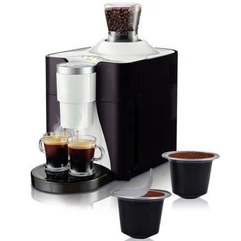 100 Nastavuje Naplniteľné Kávové Kapsule Pohár Jednorazové Nespresso Hlavica pre Nescafe Automatický kávovar Potravín Package Kaviareň Dodávky