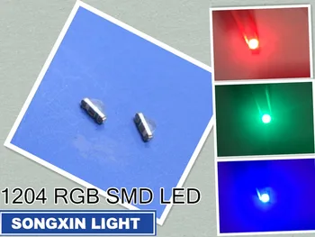 1000PCS XIASONGXIN SVETLO 3216 1206 Pravý Uhol Bočný Pohľad RGB 1204 RGB Jasné, Ultra Svetlé SMD LED Indikácia