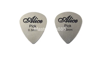 100ks Alice AP100S 0,3 mm Štandardný Chrome Kovu, Nehrdzavejúcej Ocele Sníma Elektrické Gitary, Basy Vyberá Plectrums