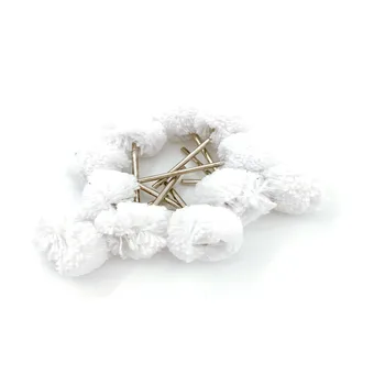 100ks biele bavlnené vlákna Kolesa Leštenie Kefy dremel nástroje, šperky, brúsenie nástrojov, Nylonové Vlákno Brúsenie Nárazníkov 2.35 mm ramienka