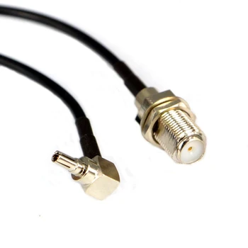 100ks F CRC9 kábel F ženy do CRC9 pravý uhol RG174 Pigtail kábel 35-60 cm pre 3G/4G USB Modem