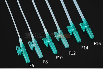 100ks F8/F10/F12/F14/F16 Dospelý/dieťa lekárske ústnej dutiny sterilné PVC sacie katéter domácnosti Príručka spúta aspirator trubice