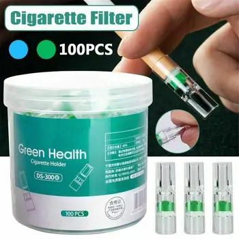 100ks Jednorazové Fajčenie Filter Fajkový Tabak Cigarety Znížiť Dechtu Držiak Filtra Čistenie Kontajnera Fajčenie Príslušenstvo Hogard