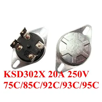 100KS KSD302/KSD302X/KSD302T 55C-150C 20A250V stupeň Auto Manuálny Reset Tepelná Ovládanie ohrievača bipolárny termostat