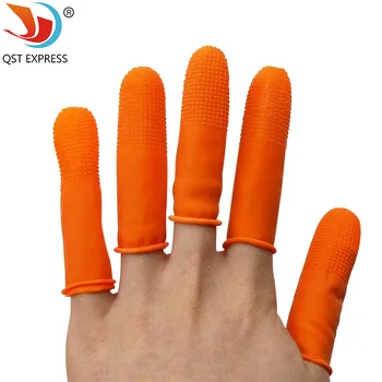 100ks Kvalitné Latexové prst sady anti-statické Non-slip Čistý Č prášok prst postieľky zdravie Non-jedovaté Bod poznámka prsty sady