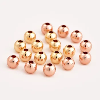 100ks/Set 6 mm Vintage Kovové Korálky Pre Šperky, Takže Diy Náramok, Náhrdelník Dištančné Guľôčky Príslušenstvo Vianočný Večierok Ručné Darček
