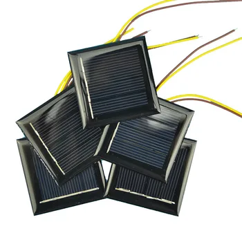 100ks/veľa Veľkoobchod 2V 130mA Polykryštalických Solárnych panelov Lepidlo PCB Dosky Solárne Panely Pre 1.2 V Batériou DIY Štúdia LED Svetlo