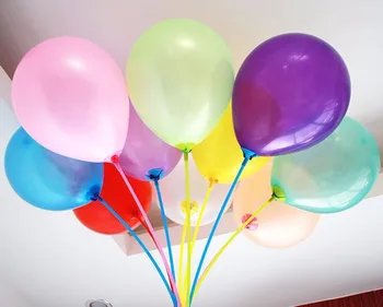 100ks Zmiešané farebné balóny Latexové Hélium Zahusťovanie Svadobné Party Narodeniny Balón Multicolor farba Dekorácie Pearl Balón