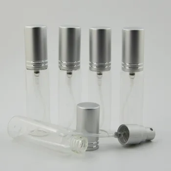 100PC 5ML 10-ml sklenené Naplniteľné Prenosné vzorka parfumu fľaše Cestovné Sprej Rozprašovač Prázdne parfum fľašu mini nádobu