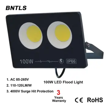 100W LED Flood Light Vonkajšie IP66 Nepremokavé 13000Lm pre Garáž,Záhrada,Dvor