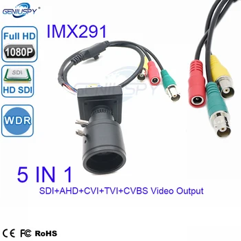 1080P 1/3 Sony IMX291 Senzor WDR HD 1080P SDI+AHD+TVI+CVI+CVBS 1080P KAMEROVÝ Bezpečnostný SDI Kamery, OSD Menu 2.8-12mm varifokálny objektív