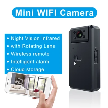 1080P 4K 180 °Bezdrôtový Mini WiFi Kamera Home Security Kamera IP CCTV INFRAČERVENÉ Nočné Videnie Pohybu Zistiť Baby Monitor