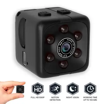 1080p Mini Kamera, Bezdrôtové WiFi Prenosné Kocka Kamera Mini Bezpečnostné Kamery Noc Detekcia Pohybu Kamery