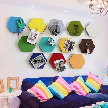 10Pcs 3D Cítil Hexagon Skladovanie Samolepky na Stenu List Message Board Zobrazenia Fotografie Rady urob si sám Wall Art Decor Nálepky Domáce Dekorácie