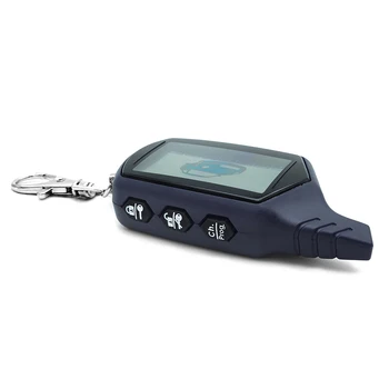 10PCS B9 2-pásmový LCD Diaľkové Ovládanie príveskom, Reťaz + B9 Silikónové puzdro Pre Dve Spôsobom, Auto Alarm Systém Twage Starline B9 Keychain