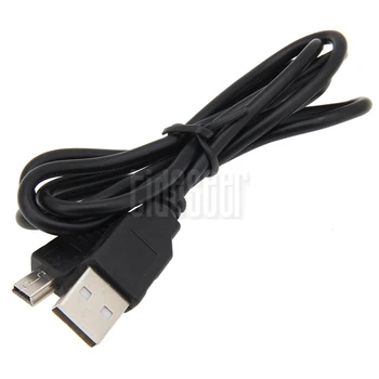 10pcs Black 1M USB 2.0, A na Mini B 5Pin Muž Rýchly Dátový Nabíjací Kábel Kábel Plnenie Linka Pre MP3, MP4 Prehrávač, Auto GPS, Fotoaparát
