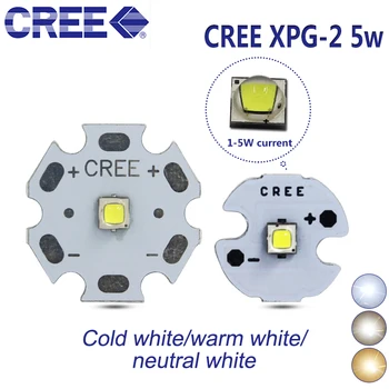 10PCS Cree XPG2 xp-g2 generácie LED 3W 5W 3535 SMD LED LAMPA 6500k 4500k 3000k 20/16/14/12/10/8mm PCB dosky/projektor