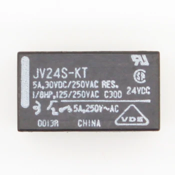 10Pcs JV24S-KT JV-24S-KT 24V 24VDC DIP-4 5A 30VDC 250VAC nový, originálny napájania relé