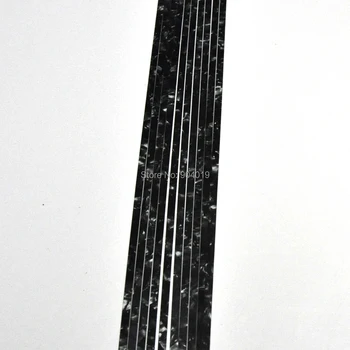 10Pcs Luthier Purfling Záväzné Intarzie vložkou Gitara Builder Celuloid Strip Black Pearl