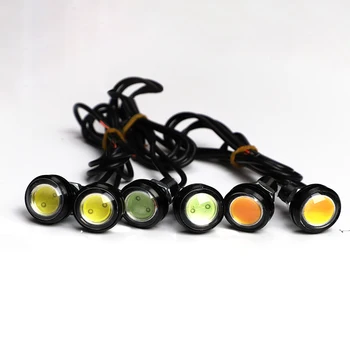 10PCS / Pack 23 MM 12V Auto Eagle Eye DRL Led Svetlá pre Denné svietenie LED Zálohy Cúvanie Parkovanie Signál Automobily Lampy