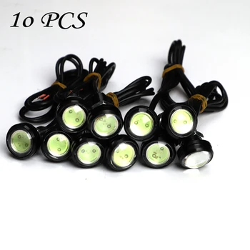 10PCS / Pack 23 MM 12V Auto Eagle Eye DRL Led Svetlá pre Denné svietenie LED Zálohy Cúvanie Parkovanie Signál Automobily Lampy