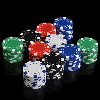 10pcs/pack Č menovitá Hodnota ABS Žetónov, Kocky Bod, Vzor Hazardné hry Poker Čipy Texas Hold ' Em Casino Chips