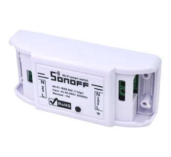 10pcs Sonoff Základné Wifi Prepínač DIY Bezdrôtové Diaľkové Domotica Svetlo Smart Home Automation Relé Modul Dispečer Pracovať s Alexa