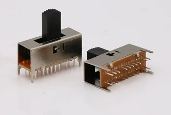 10PCS SS-44D04 4P4T rukoväť výškach môže byť prispôsobený posuňte prepínač 20 pin s 4 pevné pin