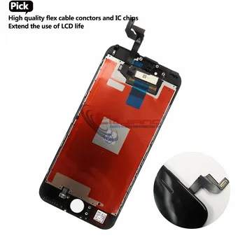 10pcs Triedy AAAA Na iPhone 6 6s Plus 6Plus LCD S Perfektnou 3D Dotykový Displej Digitalizátorom. Montáž iPhone6 6s Displej Pantalla