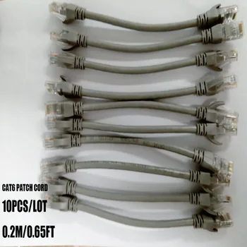 10pcs/veľa CAT6 UTP Okrúhly Kábel 0.15 m-0,5 m Káble siete Ethernet Siete Drôt RJ45 0.5 FT 0.65 FT 1 METROV Patch Kábel Lan Kábel Vyrobený V Číne