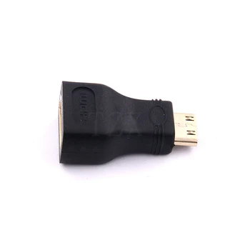 10pcs/veľa pozlátené HDMI female NA Mini HDMI Adaptér converter konektor HDMI V1.4 1080P 3D hdmi adaptér