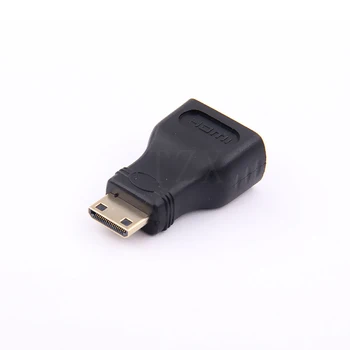 10pcs/veľa pozlátené HDMI female NA Mini HDMI Adaptér converter konektor HDMI V1.4 1080P 3D hdmi adaptér