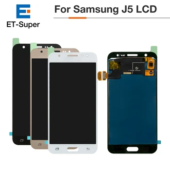10Pcs/Veľa Pre Samsung Galaxy J5 OEM LCD J500 AAA Displej Dotykový Displej Digitalizátorom. Montáž Jasu Nastaviteľné