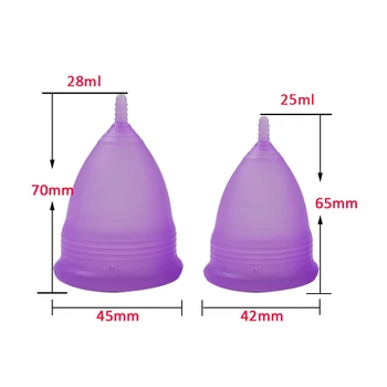 10pcs/veľa silikónové menštruačný kalíšok na intímnu hygienu lady cup zabrániť strane úniku obdobie pohár zberateľ menštruačné viginal starostlivosť