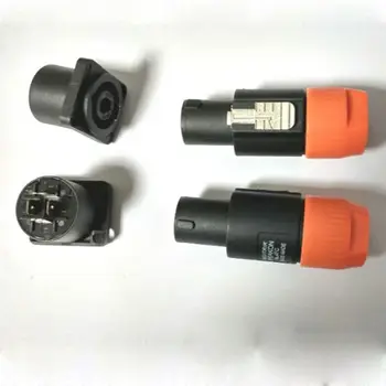 10SET(10PC Speakon 4 Pin Samec Konektor +10PCS žena) Kompatibilný Audio Kábel Konektory