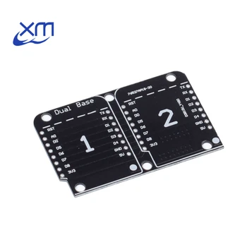 10sets Dvojitý Zásuvka Dvojitá Základná Štít pre D1 Mini NodeMCU ESP8266 Diy PCB D1 Expansion board H71